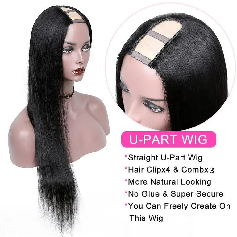Brazilian Straight U-Part Wig